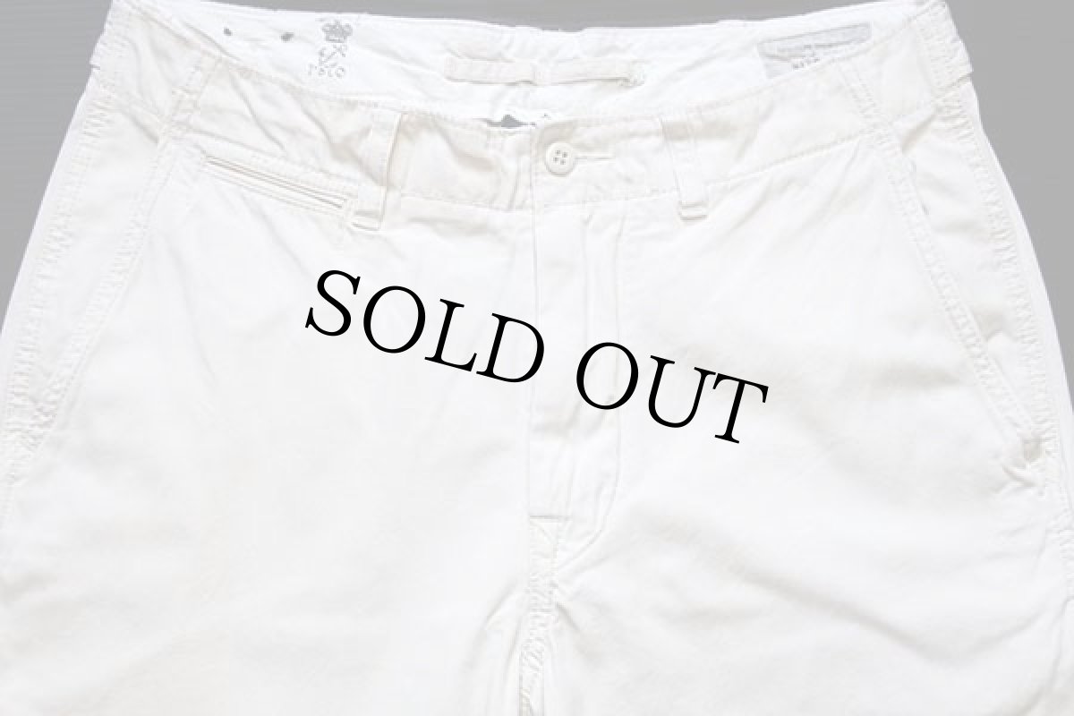 画像4: 00s ポロ ラルフローレン ビンテージ加工 コットン チノパン アイボリー (4)