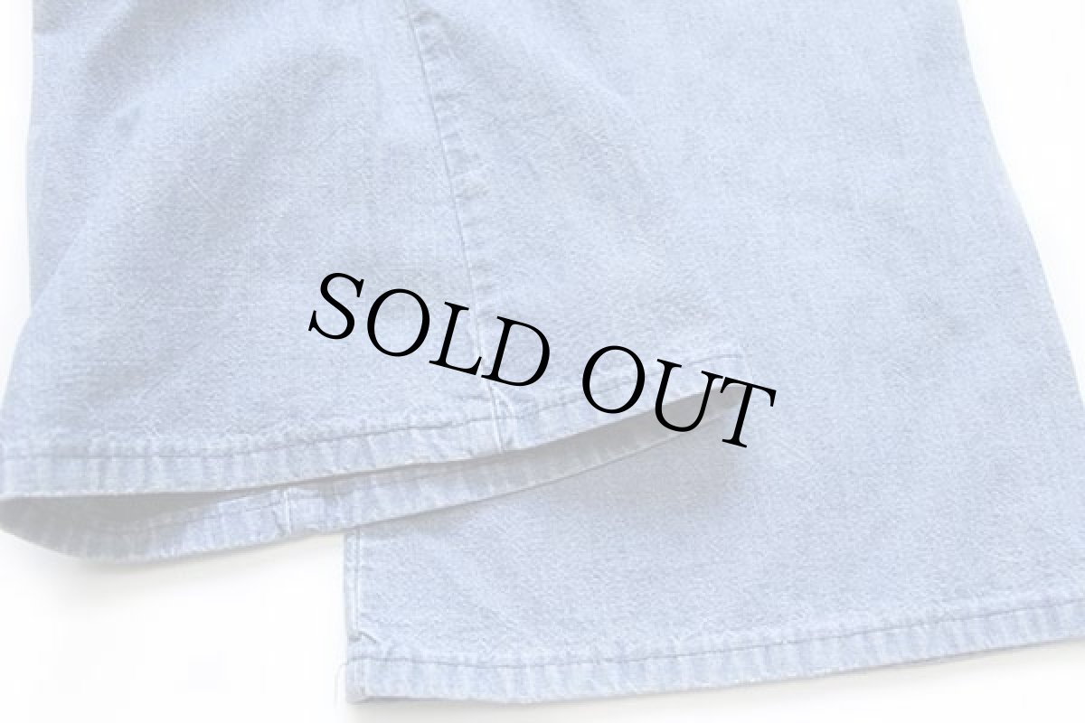 画像7: 70s h.i.s フレア デニム セーラーパンツ w33 (7)