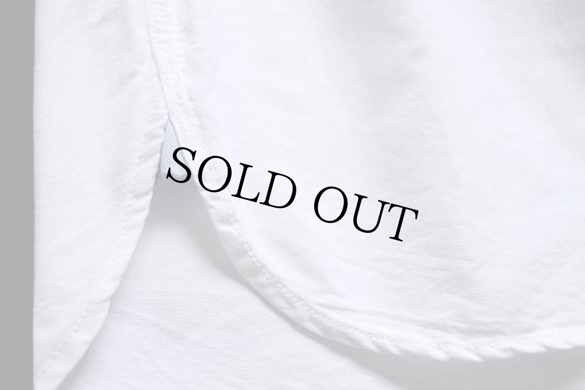 画像6: ラルフローレン マチ付き 三点留め ボタンダウン オックスフォード コットン ワークシャツ 白 L (6)