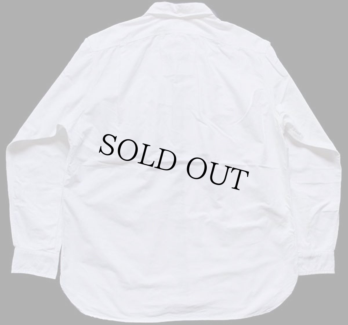 画像2: ラルフローレン マチ付き 三点留め ボタンダウン オックスフォード コットン ワークシャツ 白 L (2)