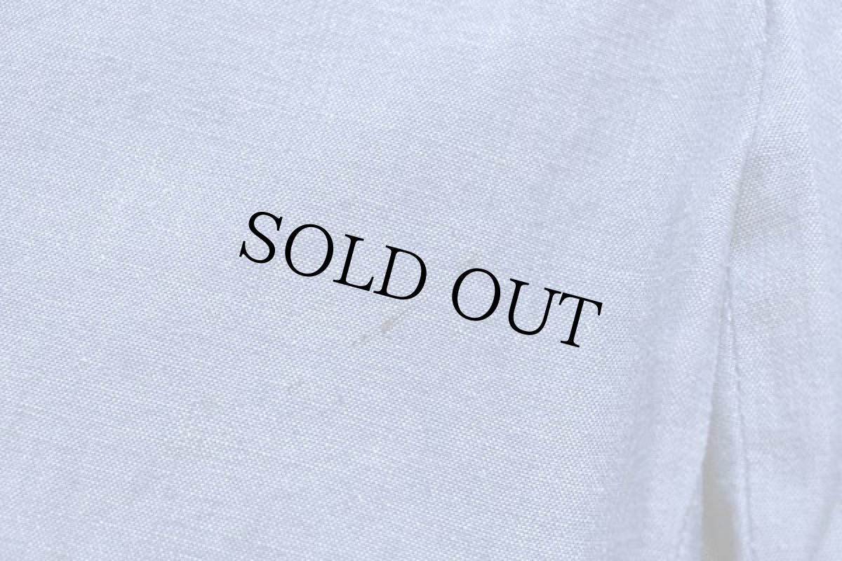 画像7: 80s UNKNOWN ワイド フレア コットン シャンブレーパンツ w31 (7)