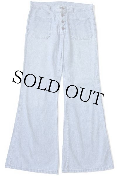 70s h.i.s フレア デニム セーラーパンツ w33 - Sixpacjoe Web Shop