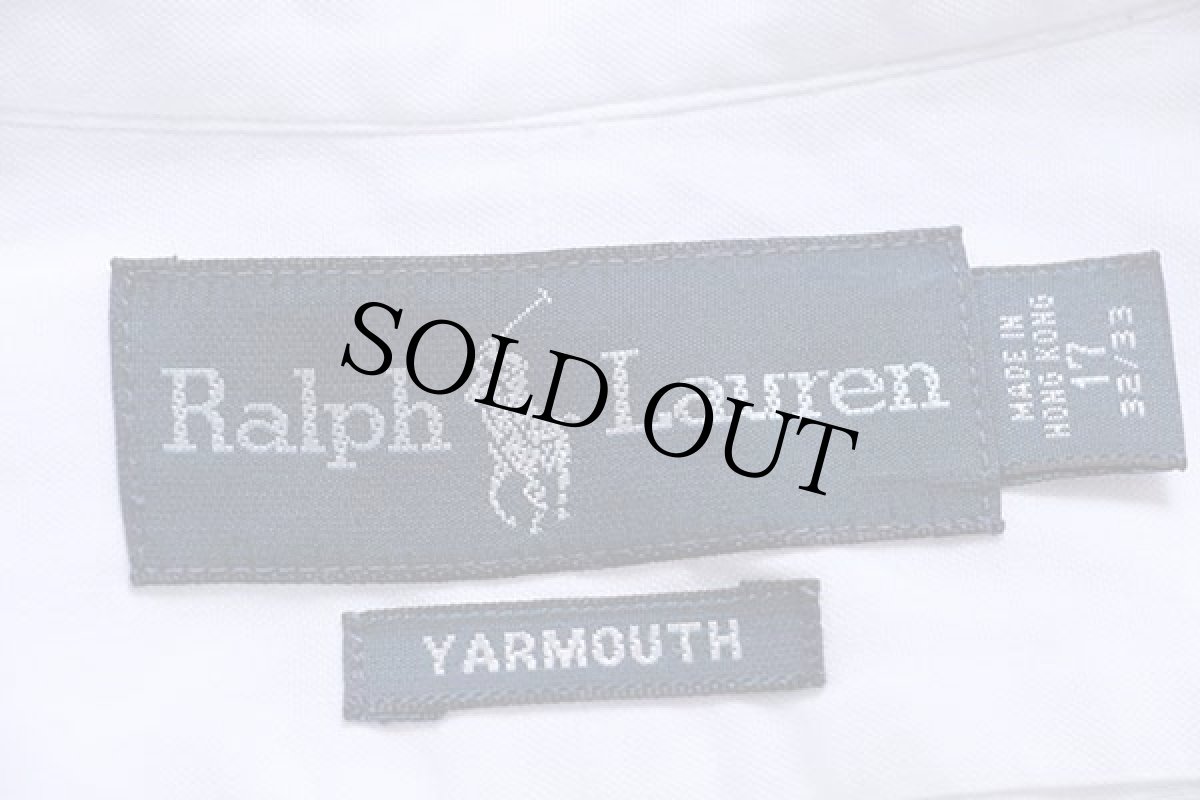 画像4: 90s ラルフローレン ワンポイント ボタンダウン コットンシャツ 白 17 (4)