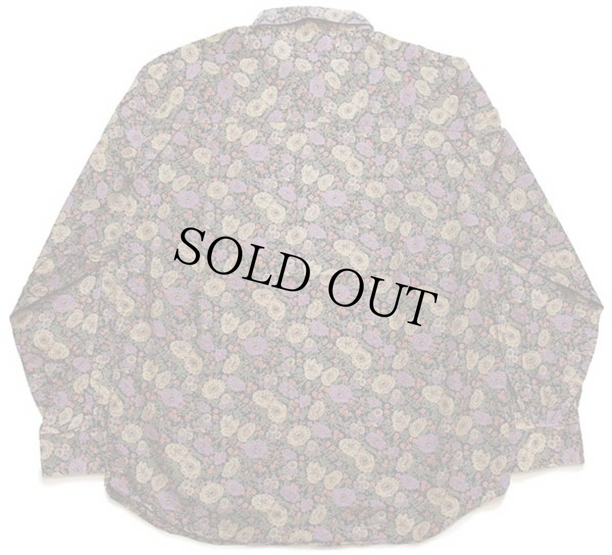 画像2: イタリア製 BLUE BASIC フラワー 総柄 コットンシャツ XL (2)