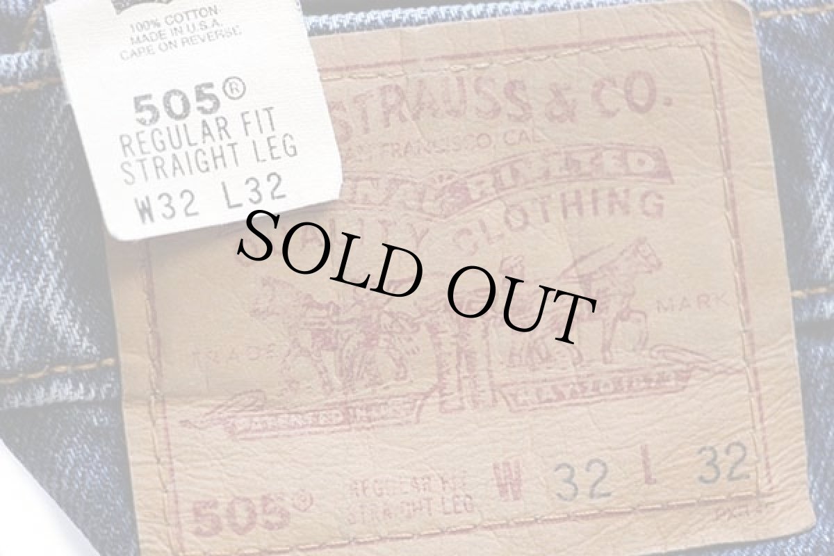 画像5: 90s USA製 Levi'sリーバイス 505 デニムパンツ w32 L32★38 (5)