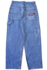 画像3: 90s USA製 ポロ ラルフローレン POLO JEANS ロゴ刺繍 デニム ペインターパンツ w34 (3)