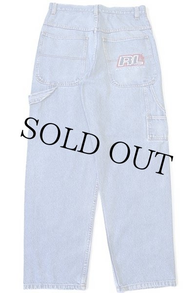 90s USA製 ポロ ラルフローレン POLO JEANS ロゴ刺繍 デニム