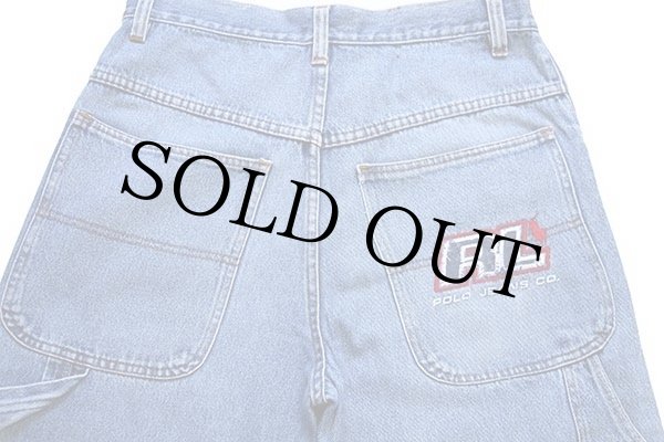 90s USA製 ポロ ラルフローレン POLO JEANS ロゴ刺繍 デニム