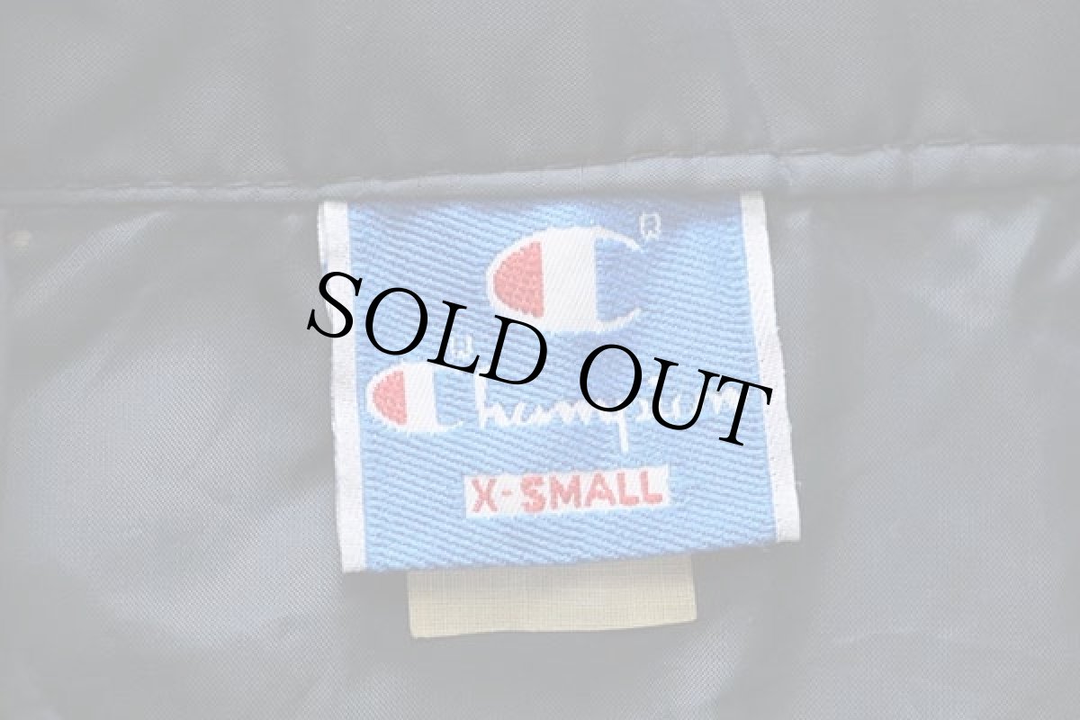 画像4: 90s USA製 Championチャンピオン BIGLEAGUE SOFTBALL WORLD SERIES ナイロン コーチジャケット 紺 XS (4)