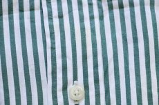画像5: 90s ラルフローレン ストライプ コットンシャツ 緑×白 8 (5)
