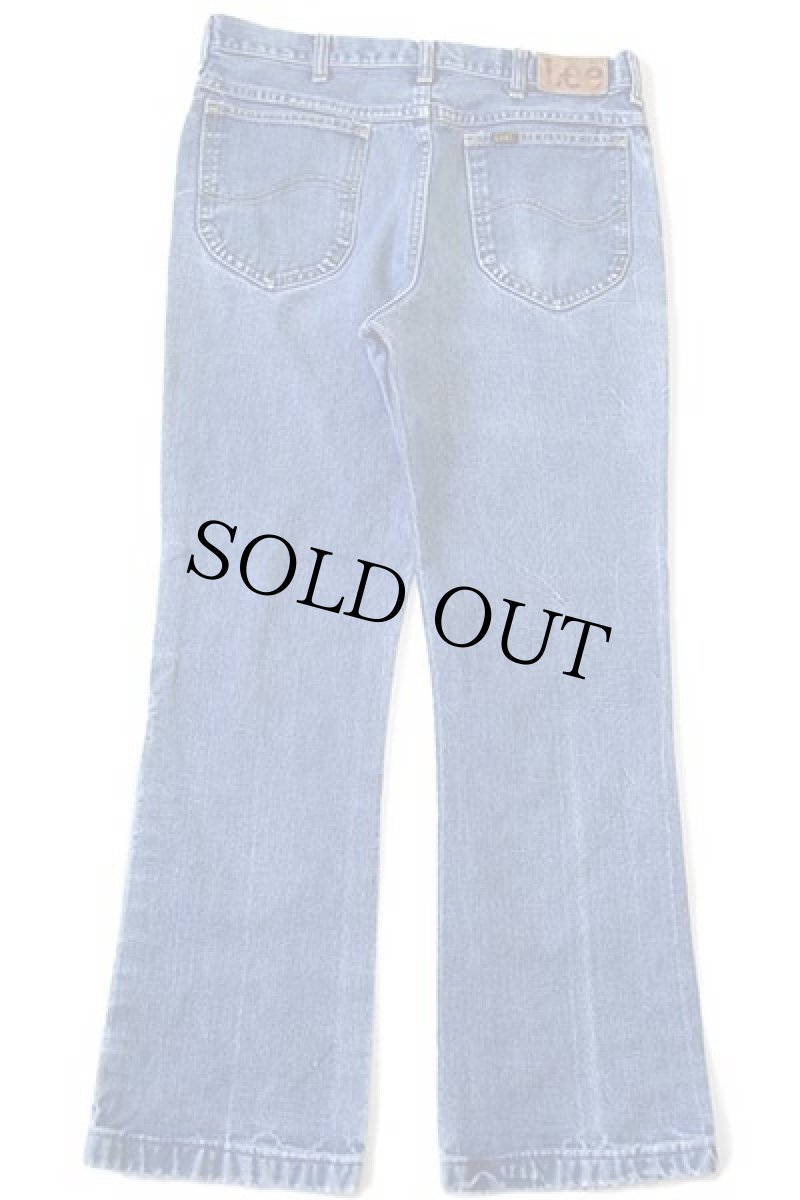 画像3: 70s USA製 Leeリー フレア デニムパンツ w33★ベルボトム (3)