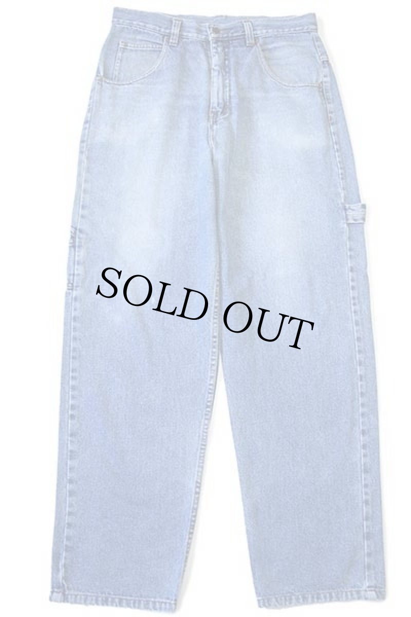 画像2: 90s USA製 ポロ ラルフローレン POLO JEANS ロゴ刺繍 デニム ペインターパンツ w34 (2)