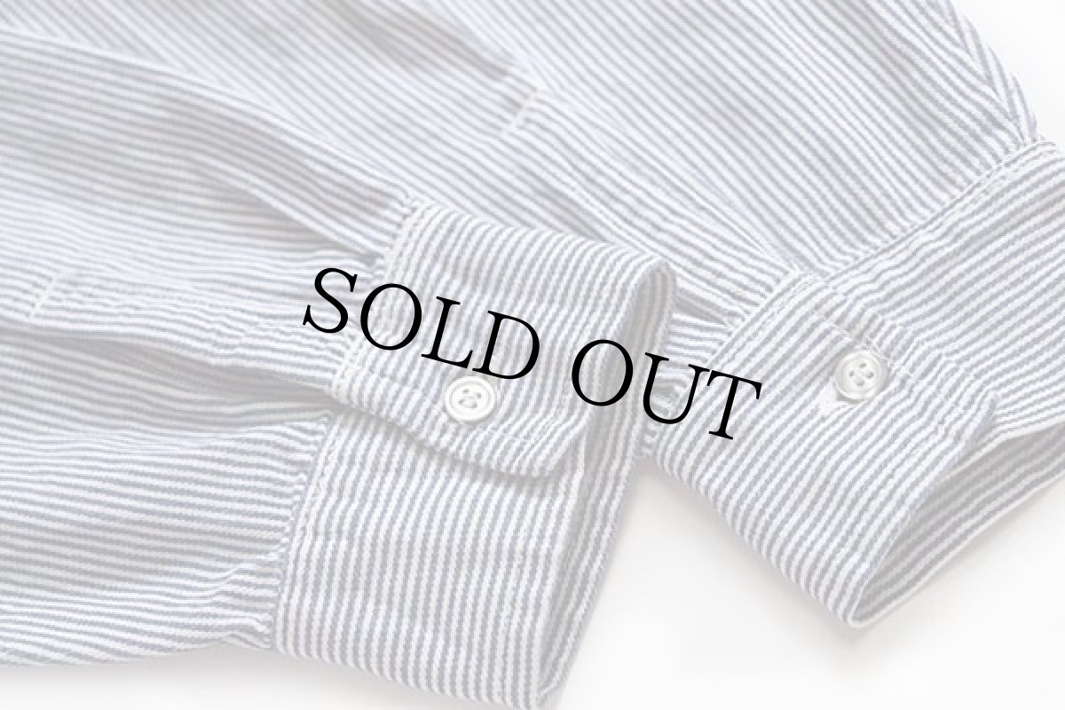 画像6: USA製 PRISON BLUES プリズンブルース ヒッコリー ストライプ コットン ワークシャツ XL (6)