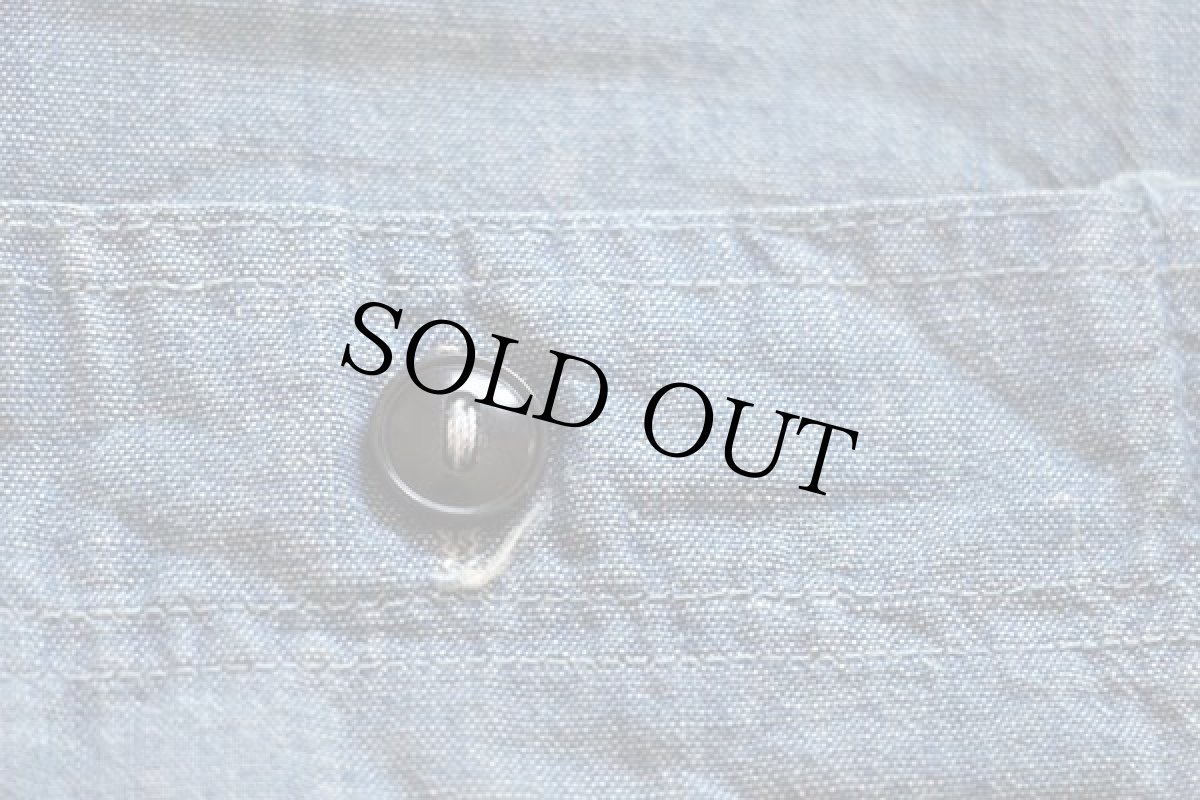 画像5: 40s USA製 5 BROTHERファイブブラザー マチ付き コットン シャンブレーシャツ (5)