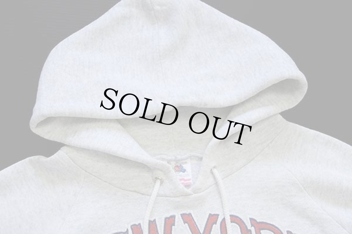 画像3: 80s USA製 NFL NEW YORK GIANTS アメフト スウェットパーカー 杢ライトグレー XL (3)