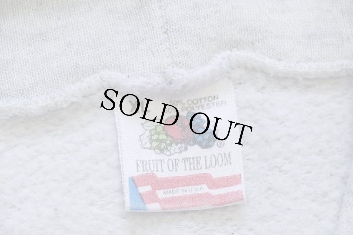 画像5: 80s USA製 NFL NEW YORK GIANTS アメフト スウェットパーカー 杢ライトグレー XL (5)