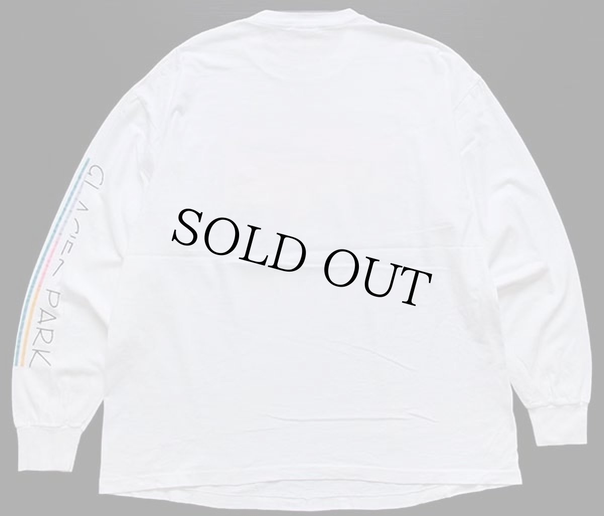 画像2: 80s USA製 GOING TO THE SUN GLACIER PARK アート コットン 長袖Tシャツ 白 XL (2)