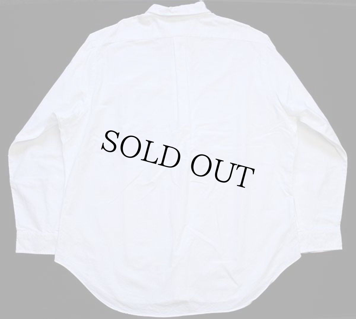 画像2: ラルフローレン ワンポイント ボタンダウン オックスフォード コットンシャツ 白 17.5 (2)