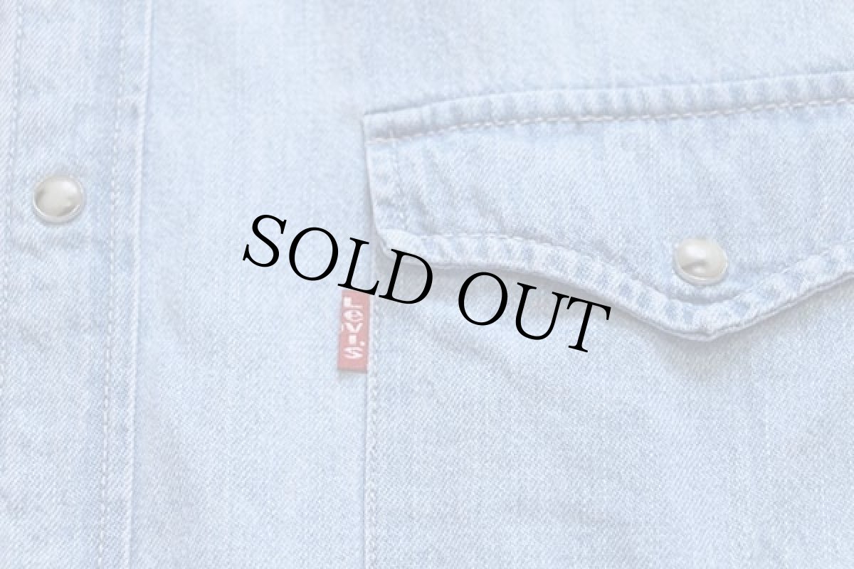 画像5: 90s Levi'sリーバイス デニム ウエスタンシャツ L (5)