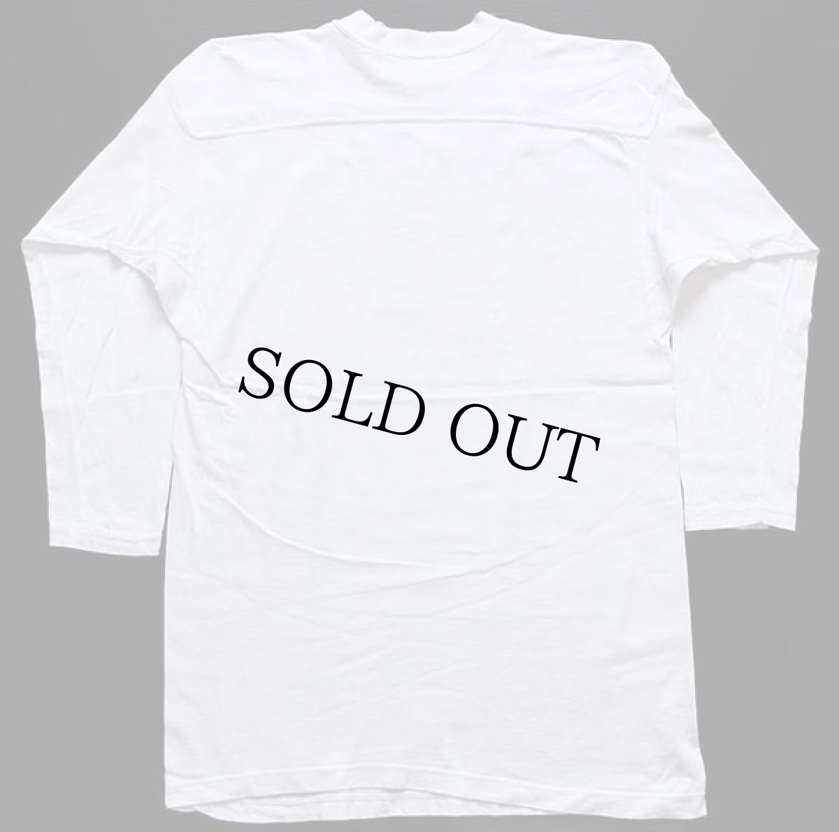 画像2: 90s USA製 RUSSELLラッセル IOWA コットン フットボールTシャツ 白 L (2)