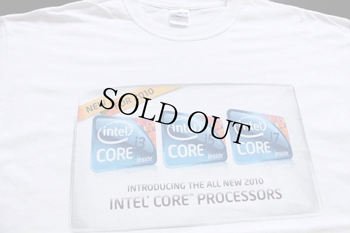 画像3: INTEL CORE PROCESSORS コットン 長袖Tシャツ 白 XL (3)