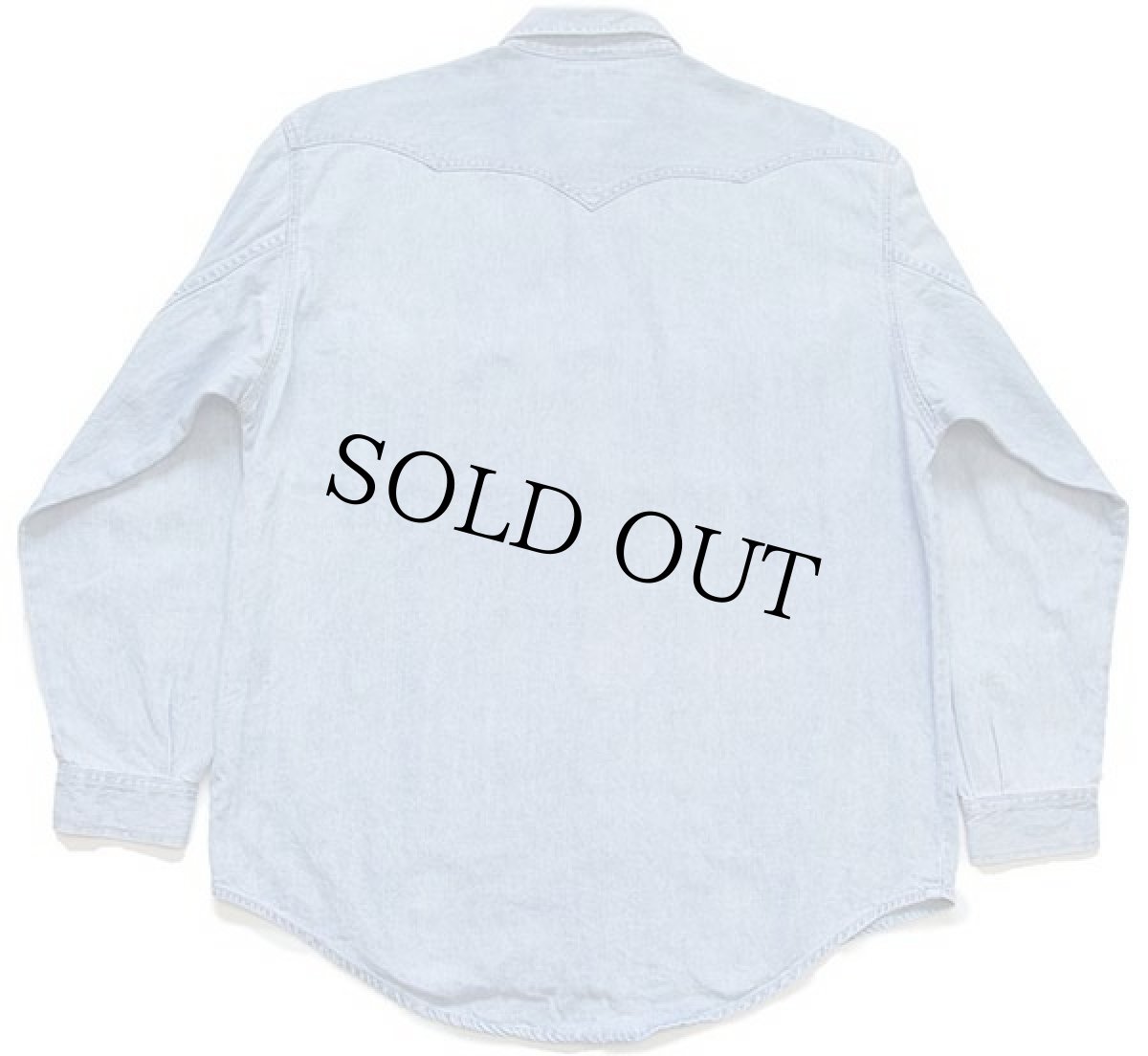 画像2: 90s Levi'sリーバイス デニム ウエスタンシャツ L (2)