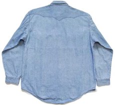 画像2: 90s Levi'sリーバイス デニム ウエスタンシャツ L (2)