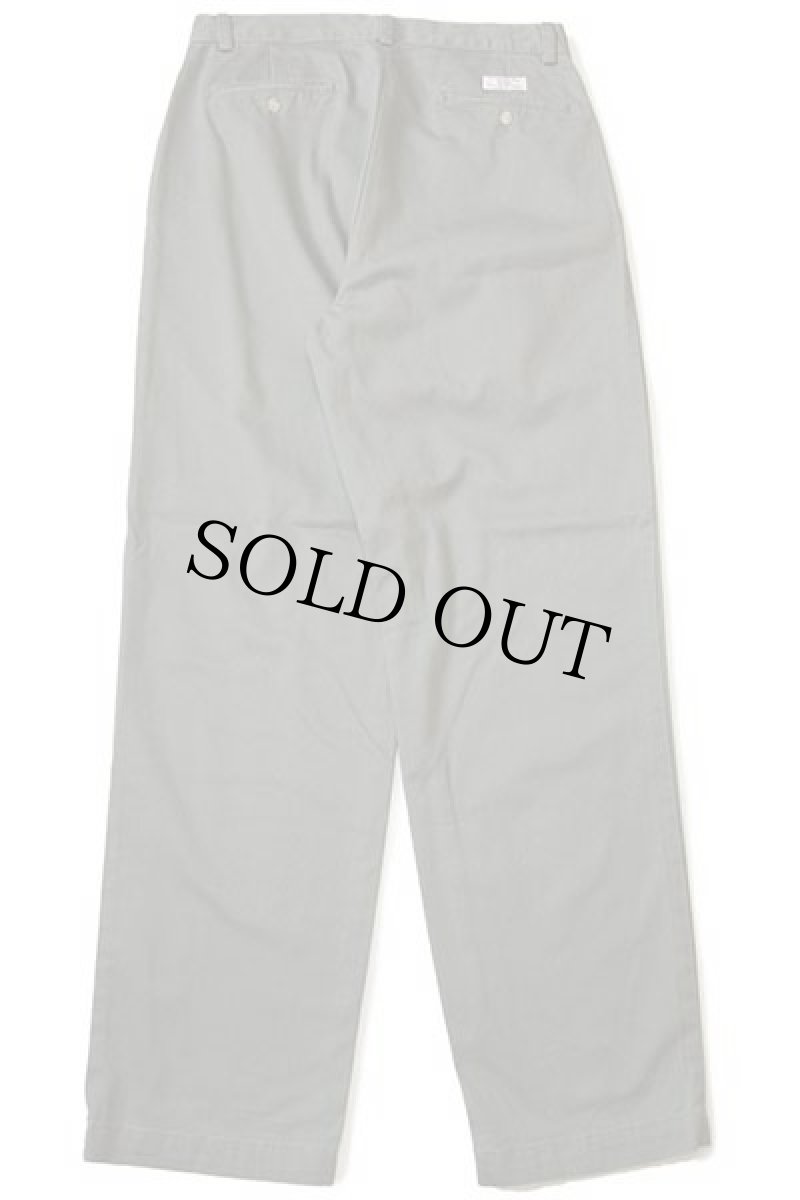 画像3: 90s ポロ ラルフローレン ANDREW PANT ツータック コットン チノパン グレー w32 L32 (3)