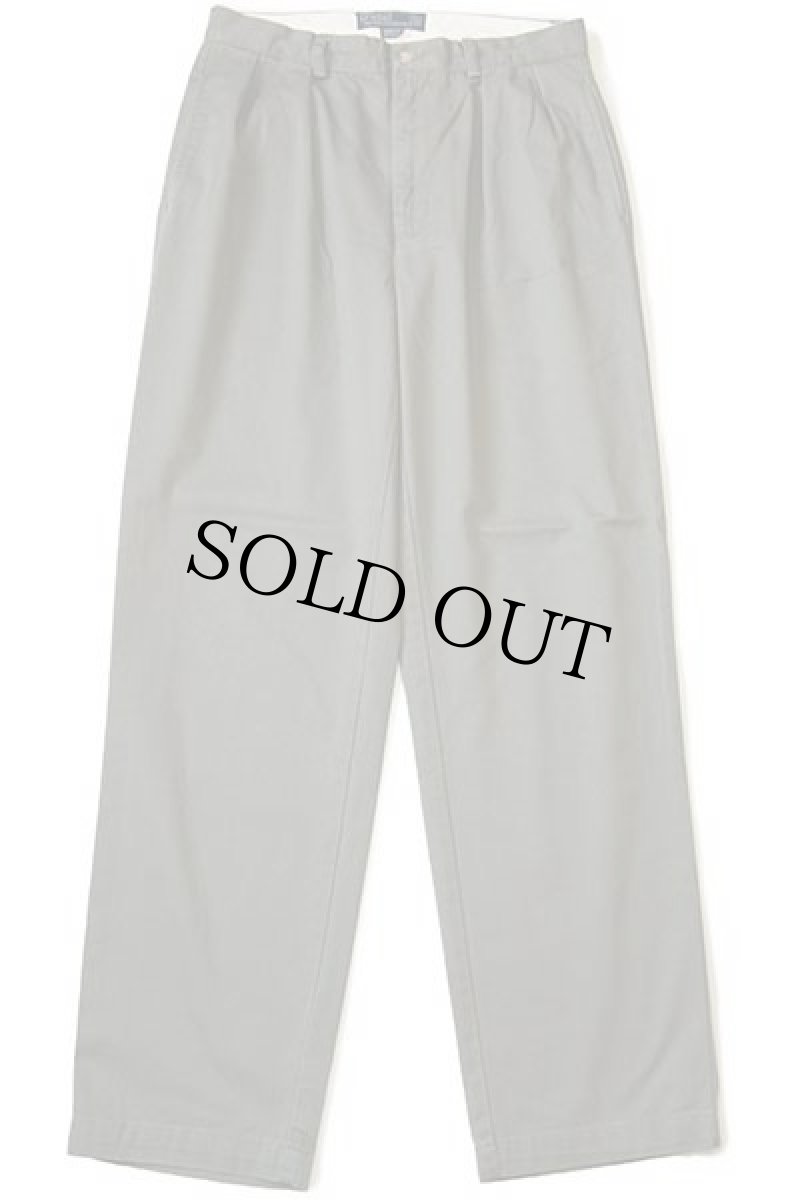 画像2: 90s ポロ ラルフローレン ANDREW PANT ツータック コットン チノパン グレー w32 L32 (2)