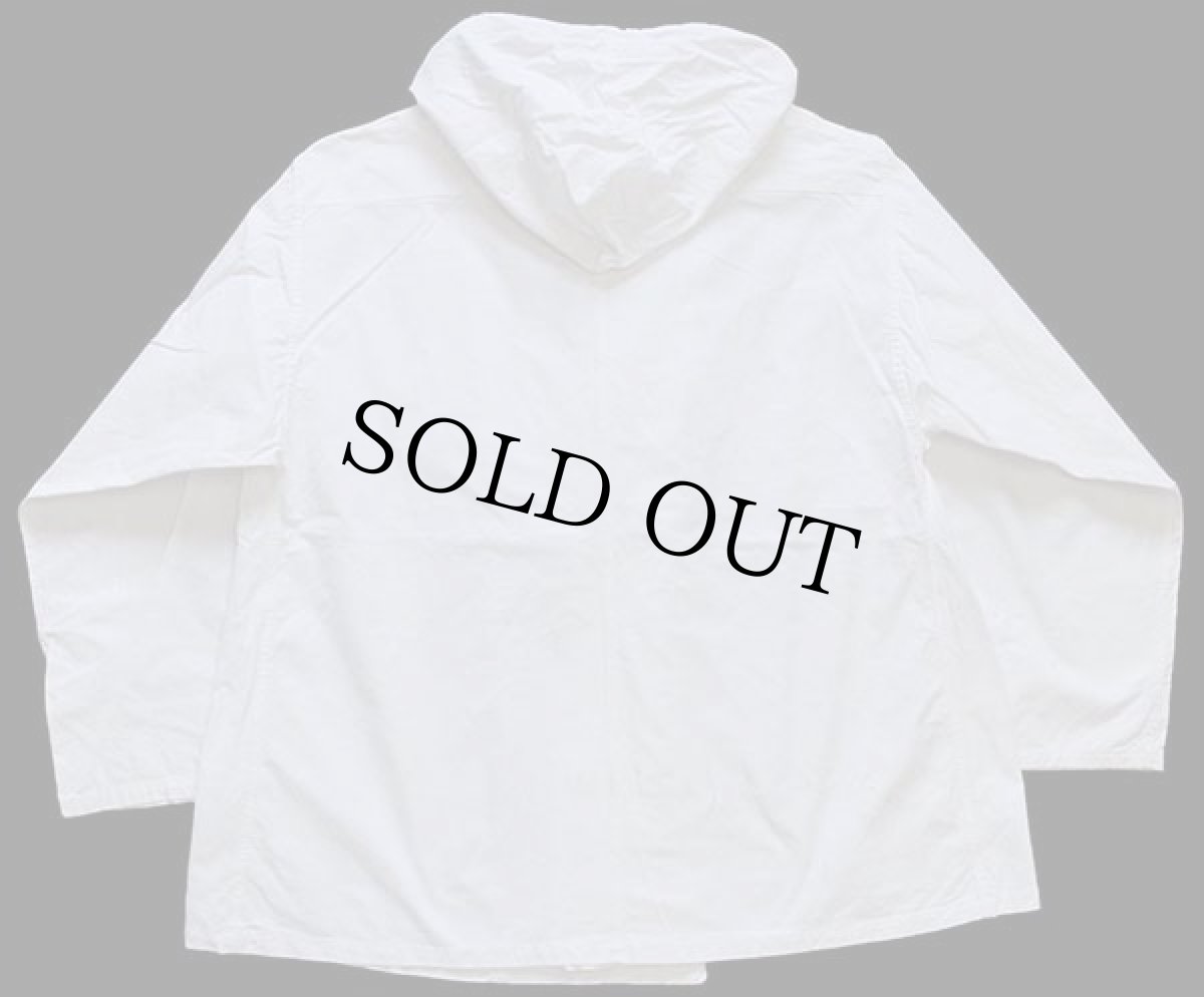 画像2: ビンテージ イタリア軍 コットン スノーカモ パーカー 白★モッズコート (2)