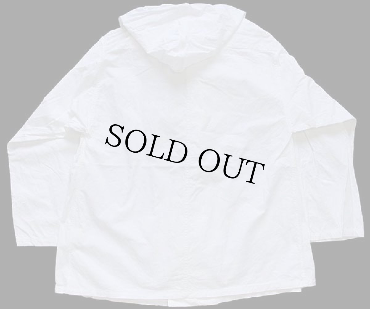 画像2: デッドストック★ビンテージ イタリア軍 コットン スノーカモ パーカー 白 2★B モッズコート (2)