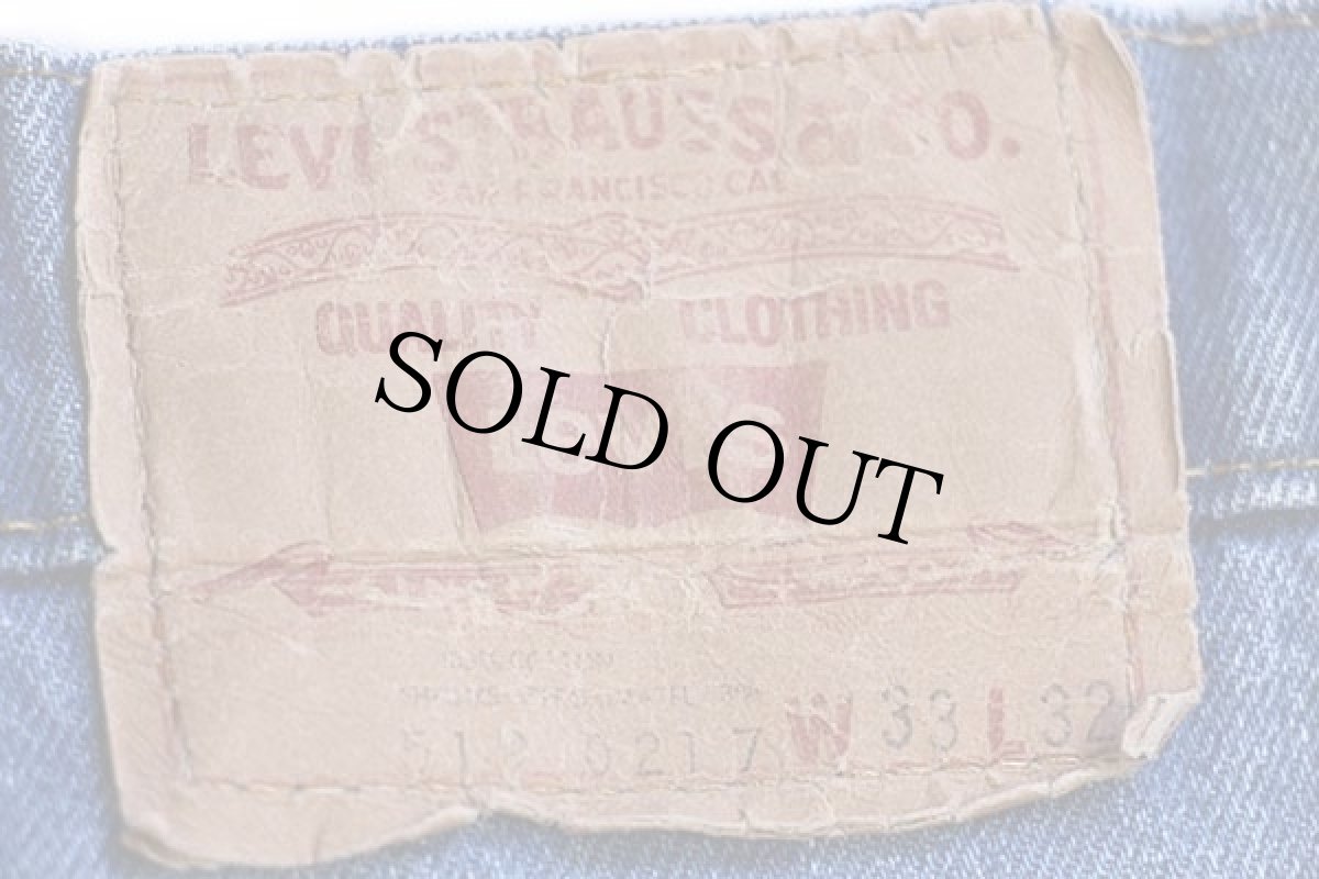 画像6: 80s USA製 Levi'sリーバイス 519 デニムパンツ w33 (6)