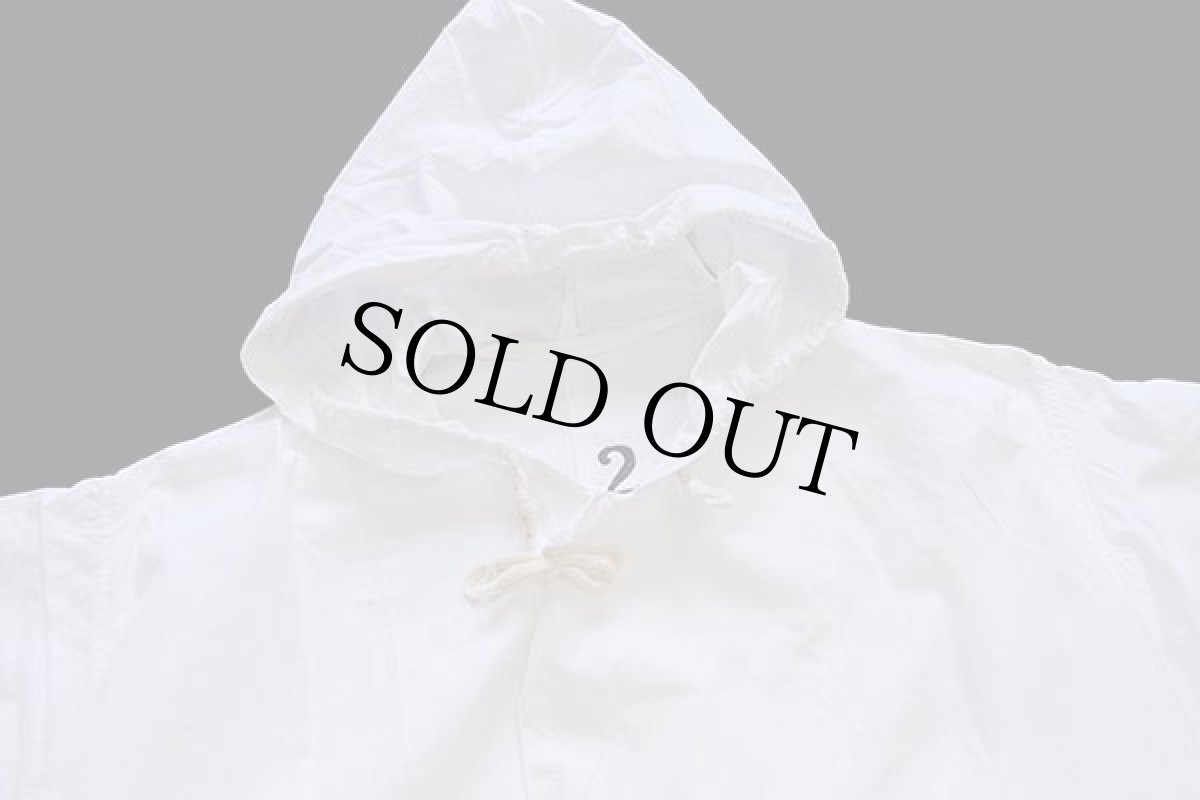 画像3: デッドストック★ビンテージ イタリア軍 コットン スノーカモ パーカー 白 2★A モッズコート (3)