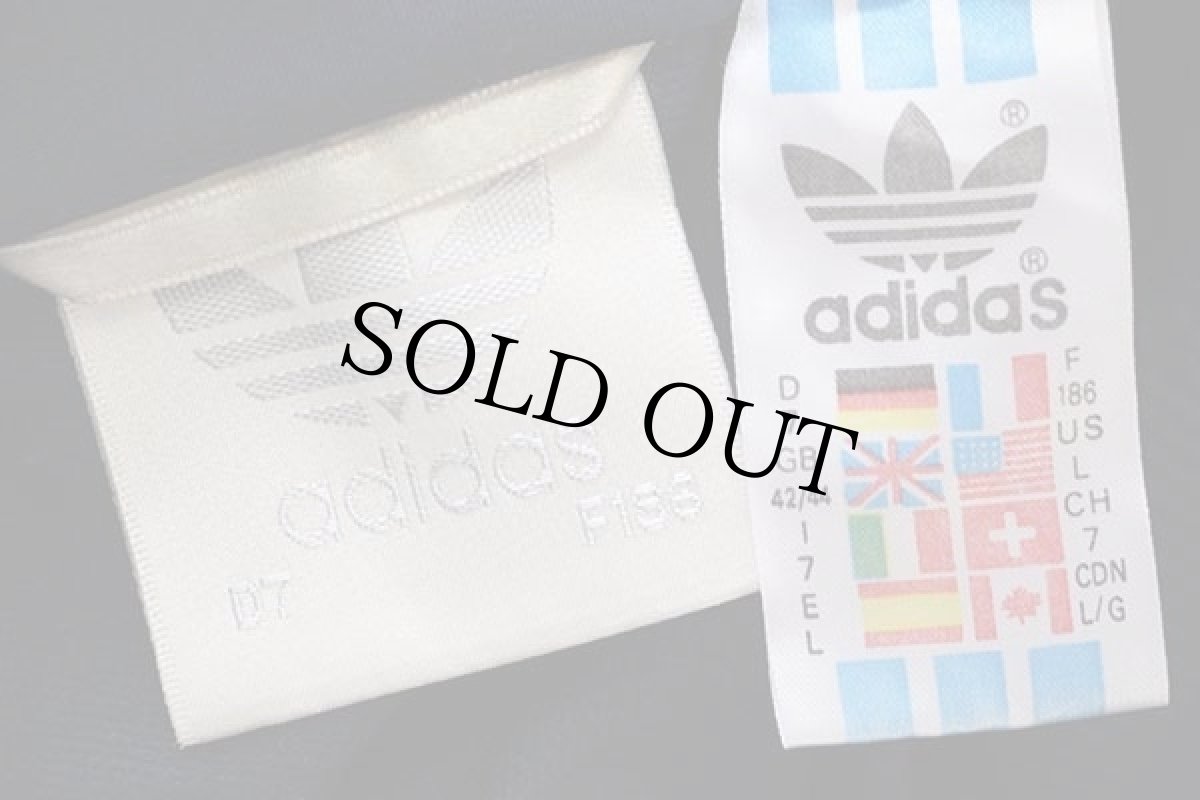 画像4: 90s adidasアディダス トレフォイル ロゴ刺繍 トラックジャケット 紺×白 L★ジャージ (4)