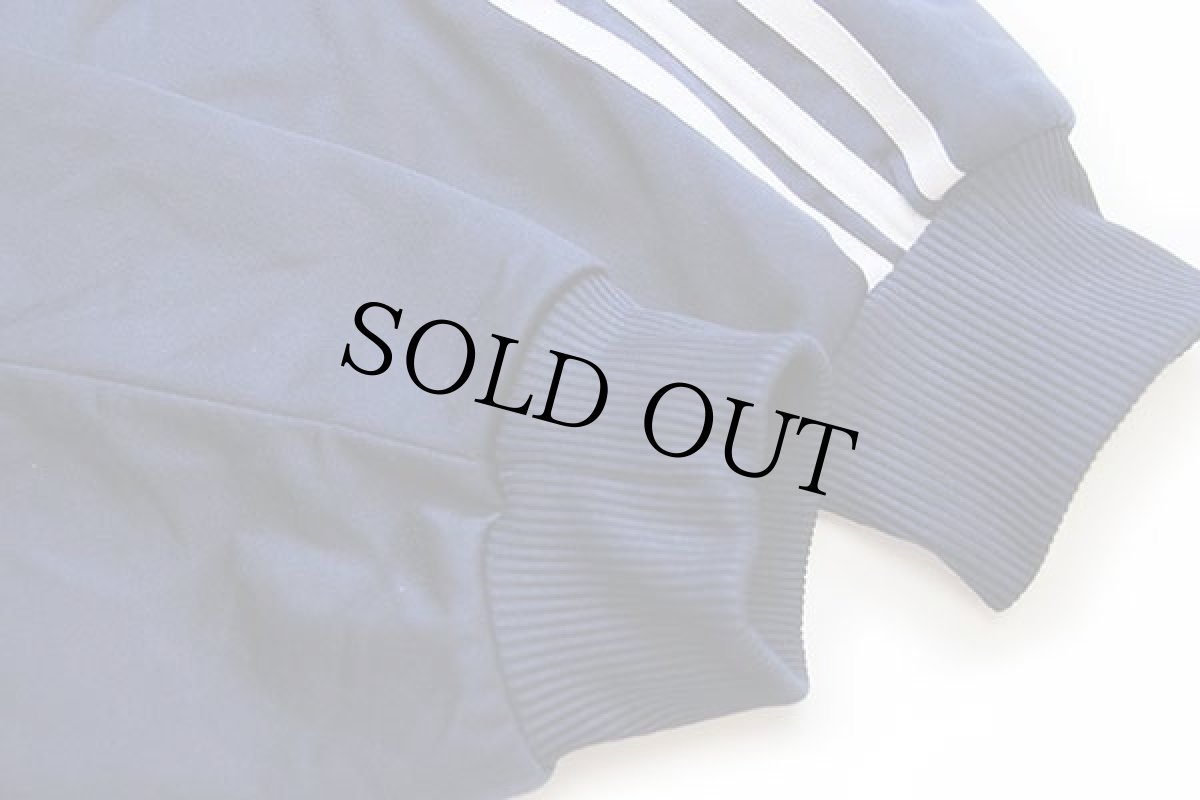 画像5: 90s adidasアディダス トレフォイル ロゴ刺繍 トラックジャケット 紺×白 L★ジャージ (5)