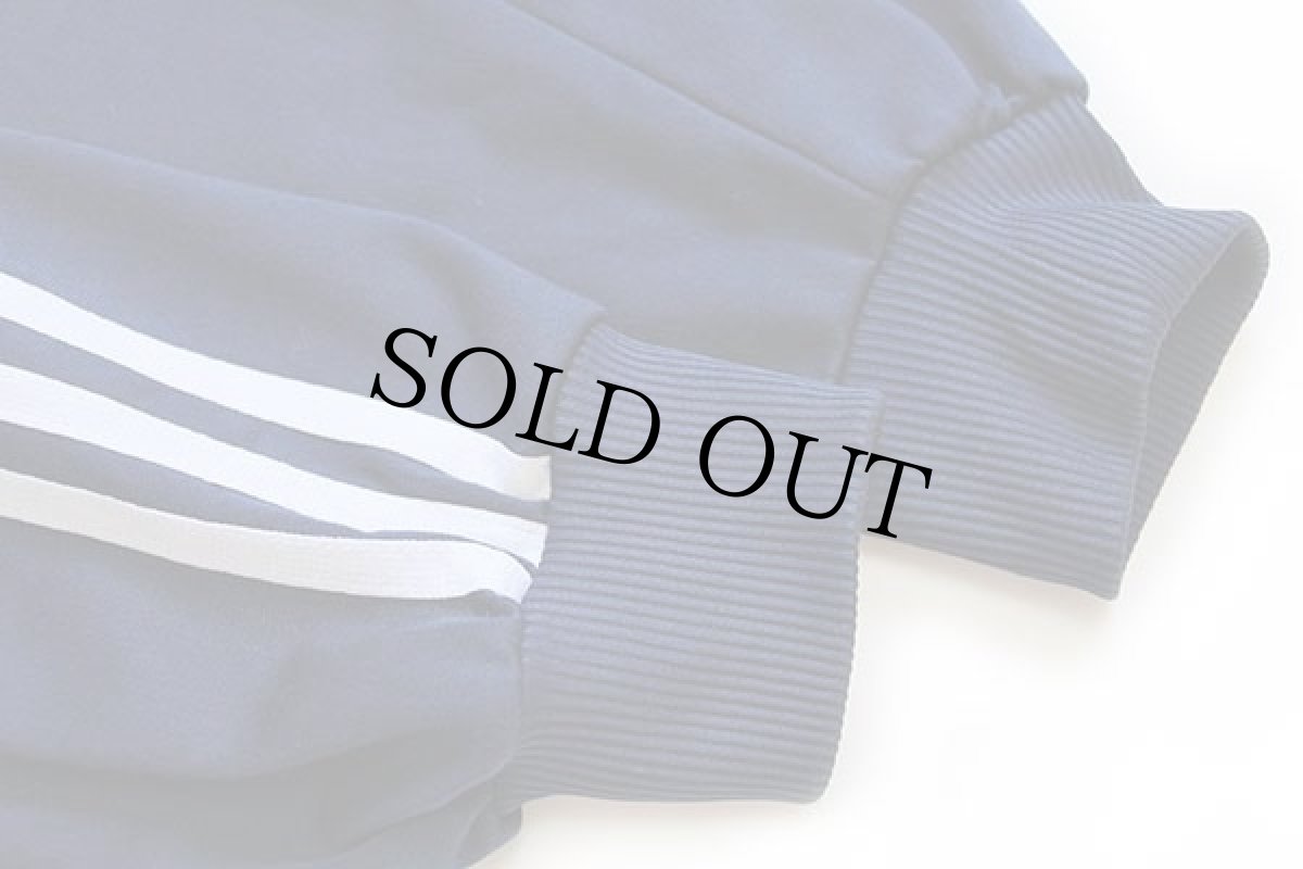 画像6: adidasアディダス トレフォイル ロゴ刺繍 トラックジャケット 紺×白 S★ジャージ (6)