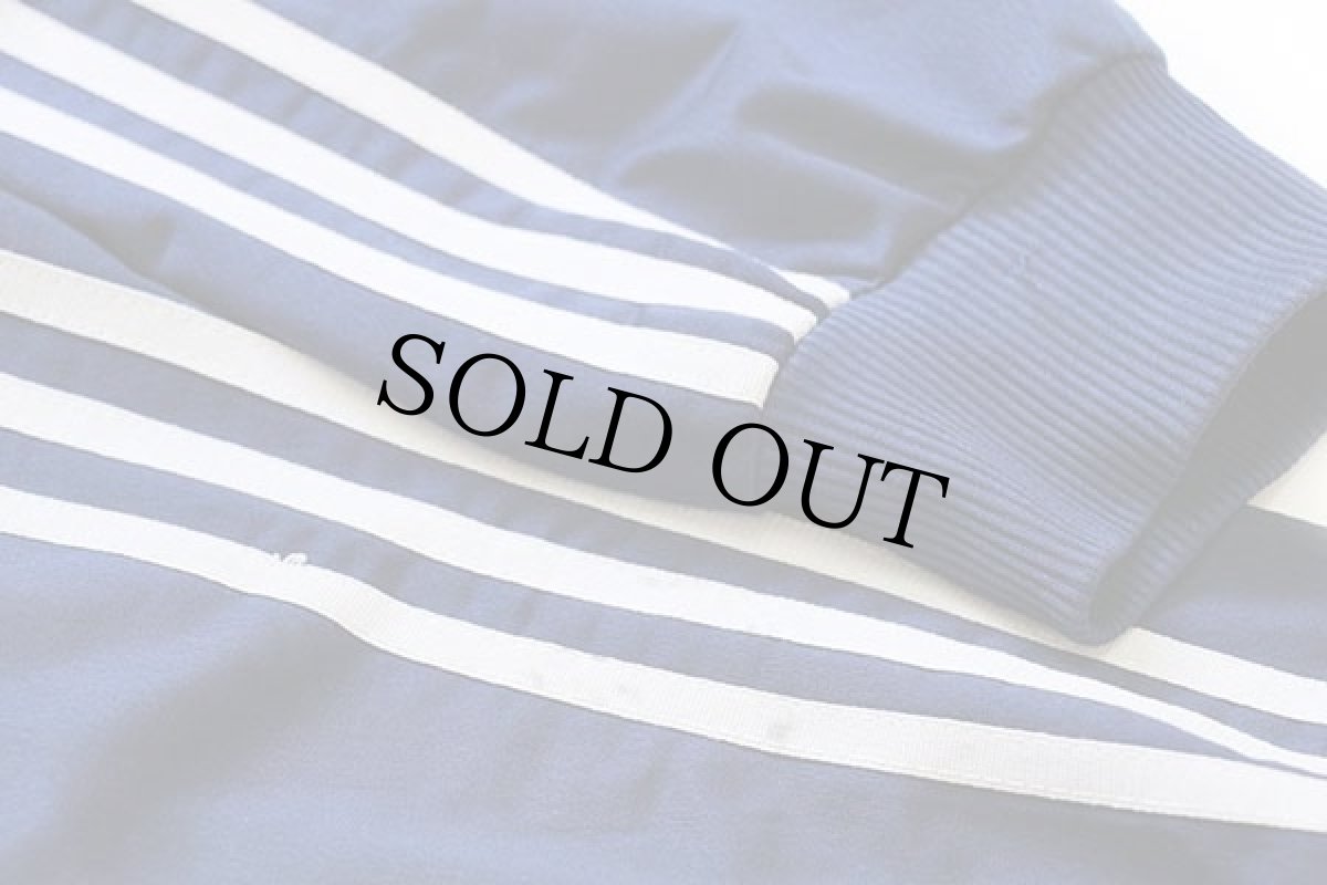 画像5: 90s adidasアディダス トレフォイル ロゴ刺繍 トラックジャケット 紺×白 L★ジャージ (5)