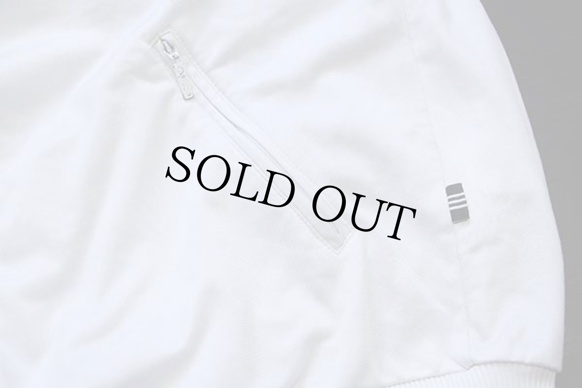 画像5: 90s adidasアディダス トレフォイル ロゴ刺繍 トラックジャケット 白×紺 S★ジャージ (5)