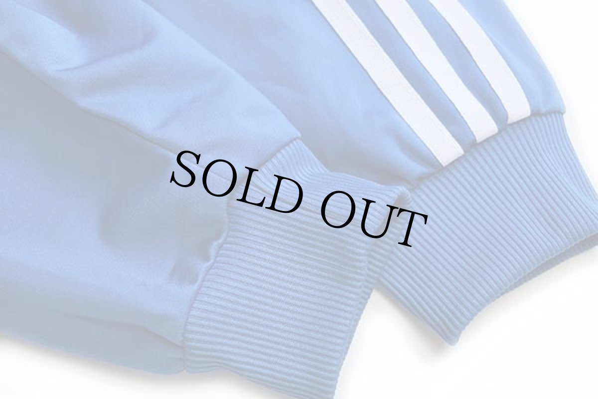 画像5: adidasアディダス トレフォイル ロゴ刺繍 トラックジャケット 青×白 S★ジャージ (5)