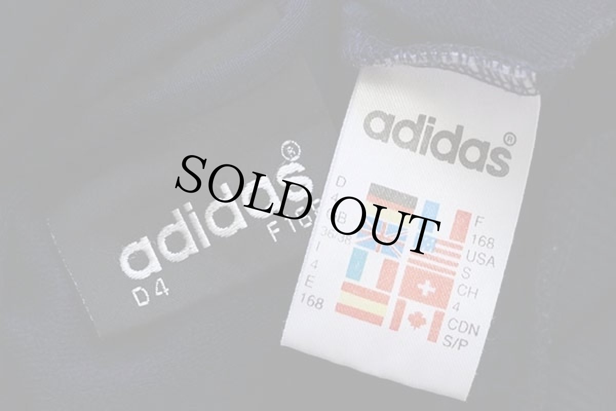 画像4: adidasアディダス トレフォイル ロゴ刺繍 トラックジャケット 紺×白 S★ジャージ (4)
