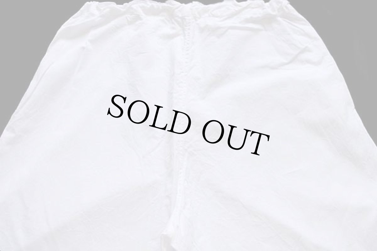 画像5: デッドストック★ビンテージ イタリア軍 コットン スノーカモ オーバーパンツ 白 1 (5)