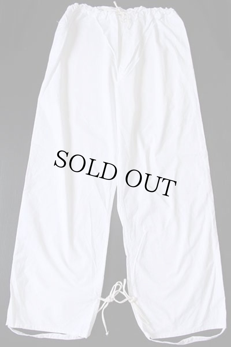 画像2: デッドストック★ビンテージ イタリア軍 コットン スノーカモ オーバーパンツ 白 2 (2)