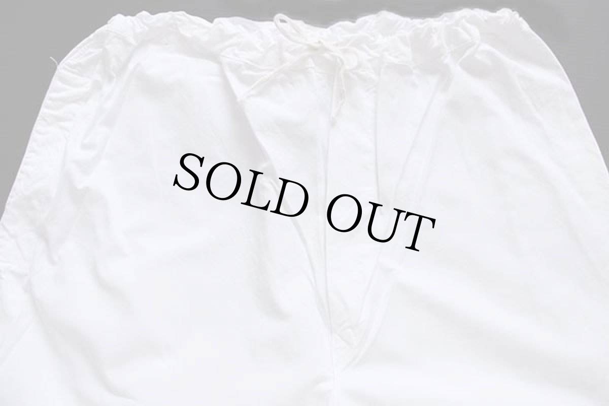 画像4: デッドストック★ビンテージ イタリア軍 コットン スノーカモ オーバーパンツ 白 2 (4)