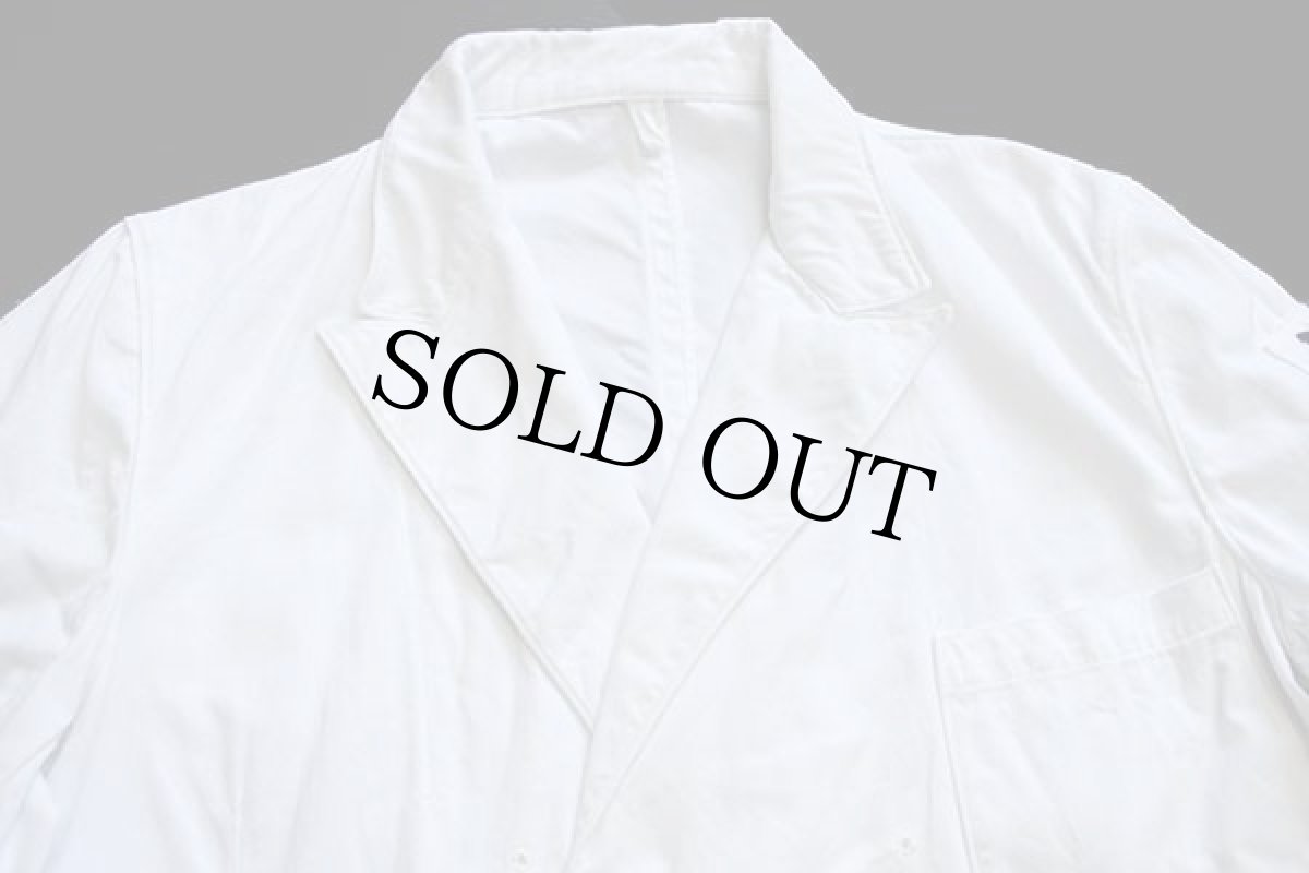 画像3: 60s 米軍 U.S.NAVY NAVAL&CIVILIAN WEAR パッチ付き コットンツイル ダブルブレスト オフィサージャケット 白 (3)