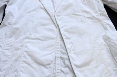 画像5: 60s 米軍 U.S.NAVY NAVAL&CIVILIAN WEAR パッチ付き コットンツイル ダブルブレスト オフィサージャケット 白 (5)