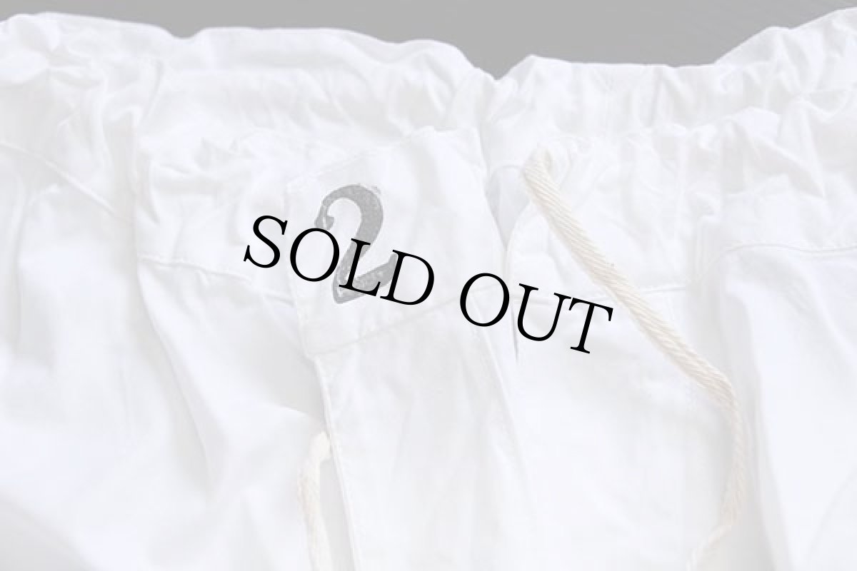 画像6: デッドストック★ビンテージ イタリア軍 コットン スノーカモ オーバーパンツ 白 2 (6)