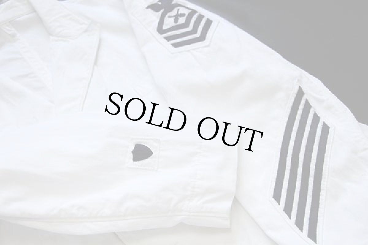 画像6: 60s 米軍 U.S.NAVY NAVAL&CIVILIAN WEAR パッチ付き コットンツイル ダブルブレスト オフィサージャケット 白 (6)