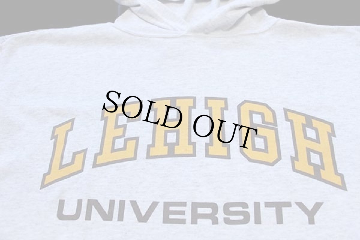 画像3: 90s USA製 Championチャンピオン LEHIGH UNIVERSITY カットソー パーカー 杢ライトグレー L (3)