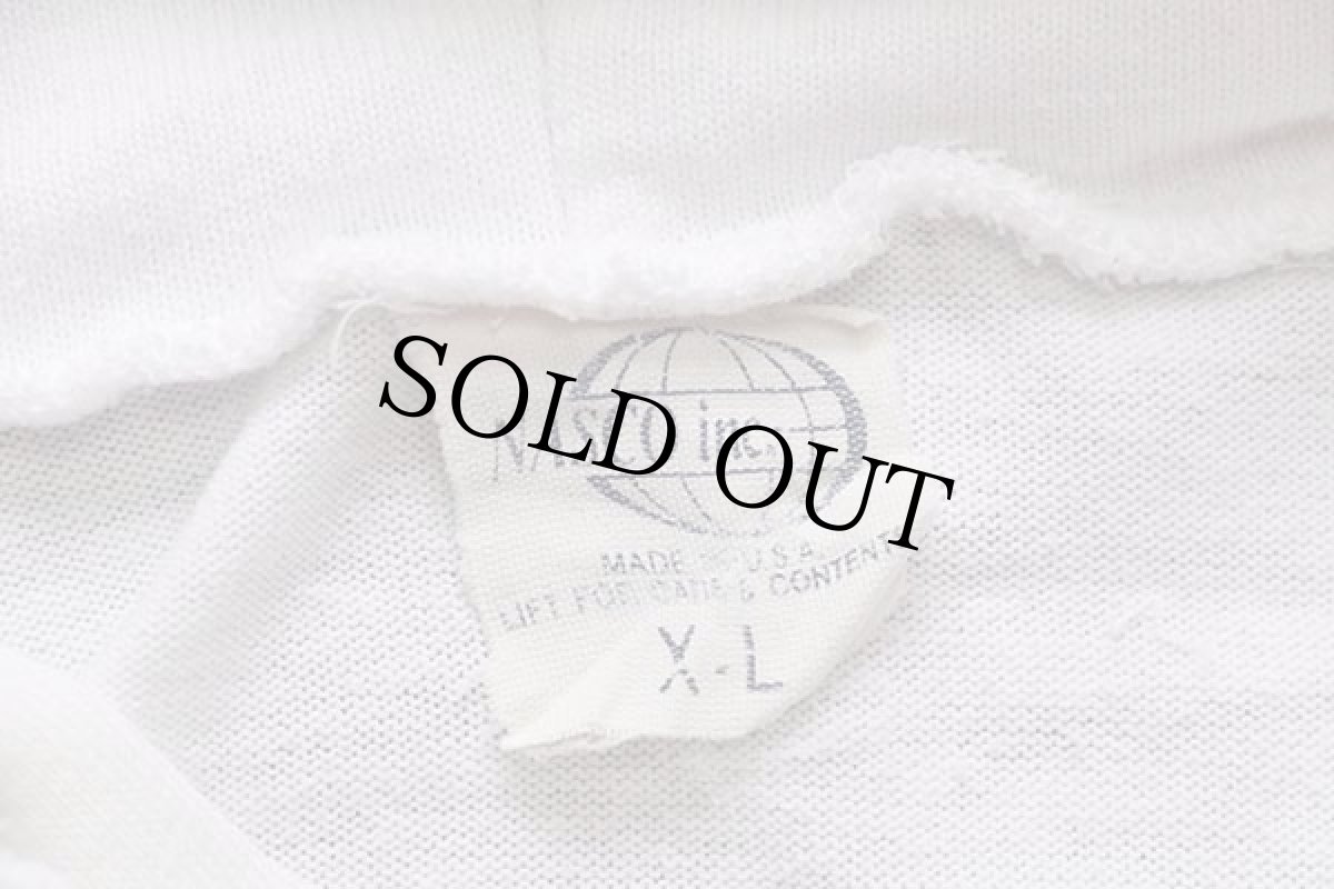 画像4: 90s USA製 VALLEY TRACK VIKINGS カットソー パーカー 白 XL (4)