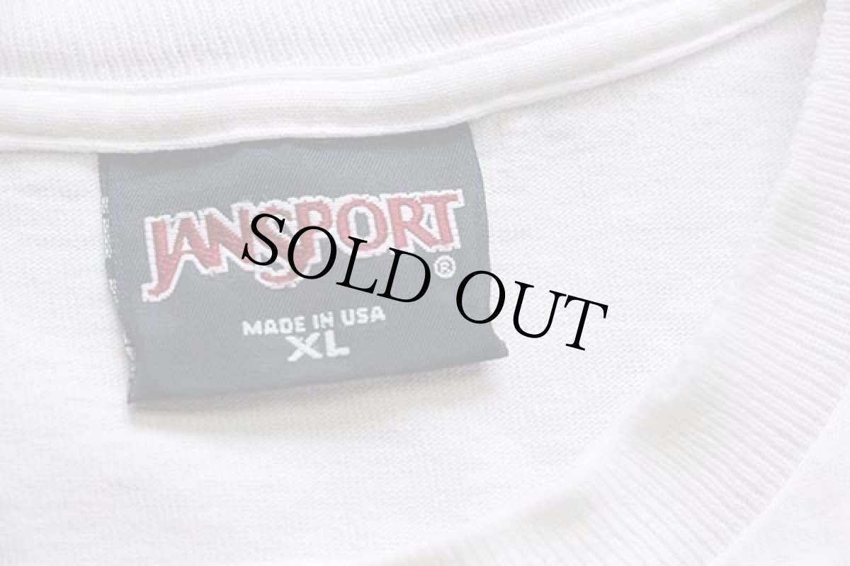 画像4: 90s USA製 JANSPORTジャンスポーツ BADGERS バッキー コットン 長袖Tシャツ 白 XL (4)